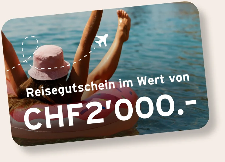 Reisegutschein im Wert von CHF 2’000.–